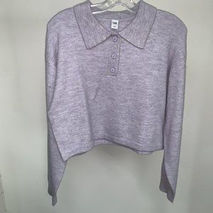 Simons Lavender Cropped Sweatshirt